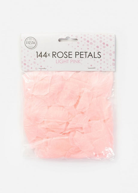 Pétalos de rosa rosa claro 144uds.