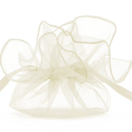 Bolsas de Organza Crema 25cm 10uds.