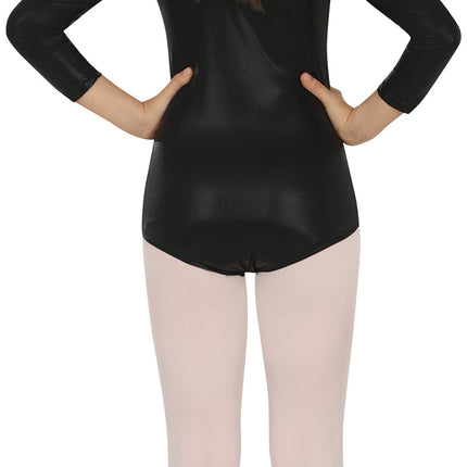 Maillot Negro Niña Metalizado