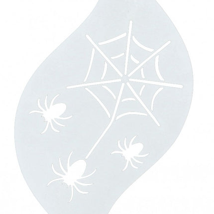 Maquillaje Blanco Plantilla Araña