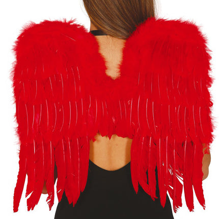 Plumas Alas Rojas 60cm
