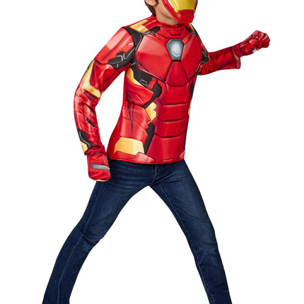 Set Infantil Traje Iron Man