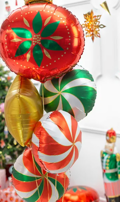 Globo de Helio Bola de Navidad Vacía 45cm
