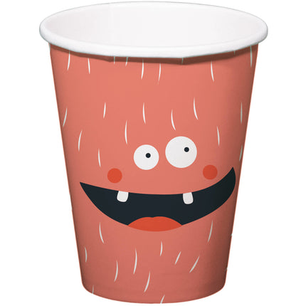 Vasos de Papel Monster 250ml 6ud