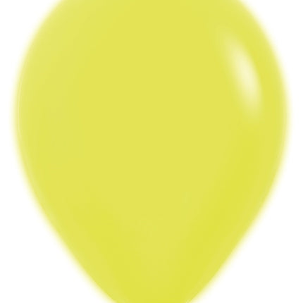 Globos Amarillo Neón 30cm 50pcs