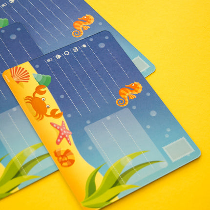 Invitaciones Fiesta Sirena 8pcs