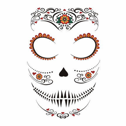 Pegatinas Cara Día De Los Muertos 30x14 cm