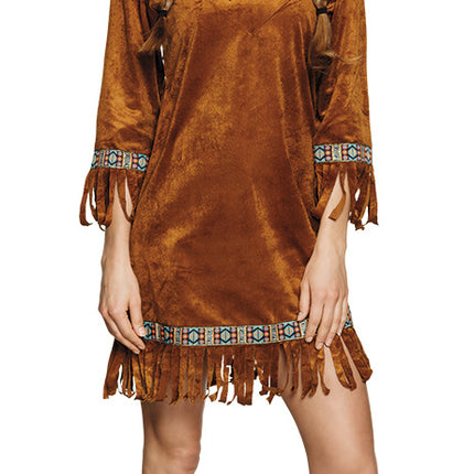 Vestido indio Marrón M