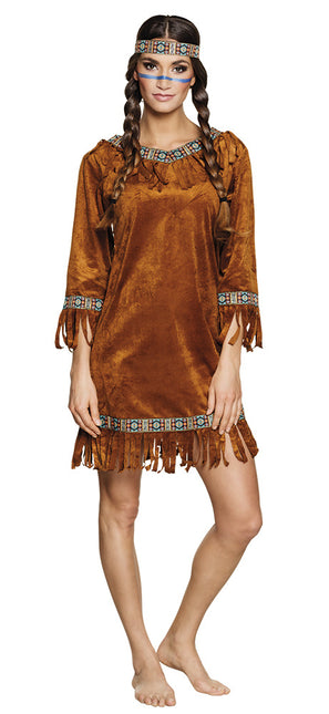 Vestido indio Marrón M