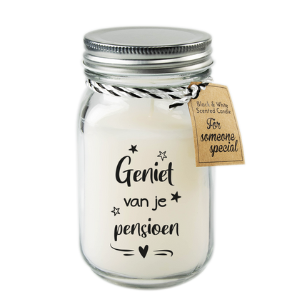 Vela perfumada de jubilación