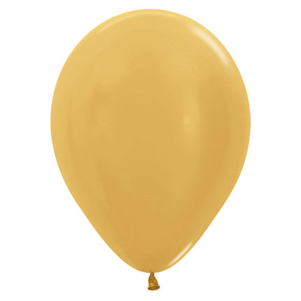 Globos Oro Metálico 23cm 50pcs