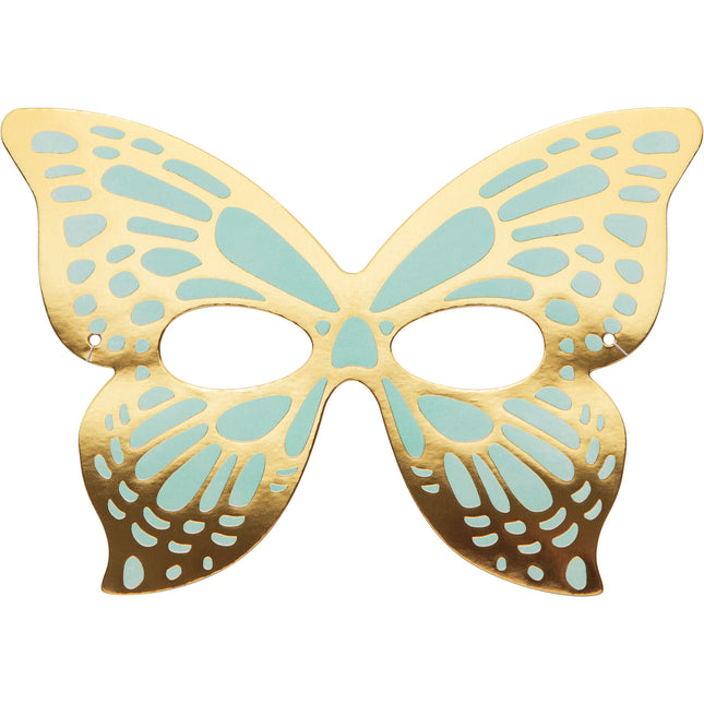 Máscaras de Mariposa de Colores 19cm 8uds.