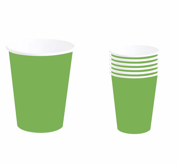 Vasos verdes 240 ml 6 uds.