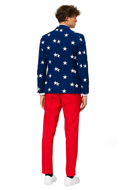 Traje USA Stars Stripes Hombre <tc>OppoSuits</tc>