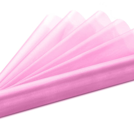 Tela Organza Rosa 36cm 9m