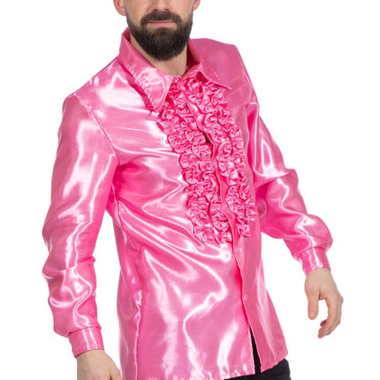 Blusa Disco Volantes Rosa
