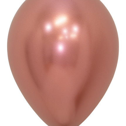 Globos Reflex Oro Rosa 30cm 12pcs