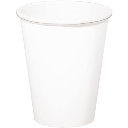 Vasos Blancos Cartón 350ml 8uds.