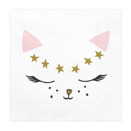 Servilletas Gato 33cm 20ud