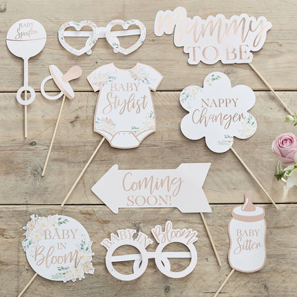 Photobooth Nacimiento 10pcs