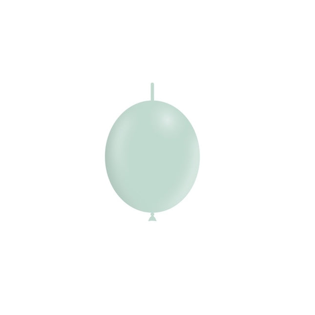 Globos Botón Verde 15cm 100pcs