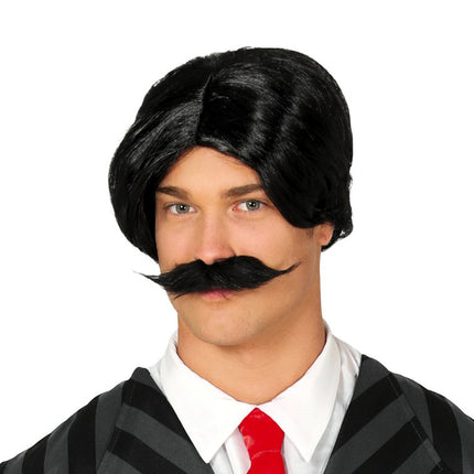 Bigote Peluca Negra