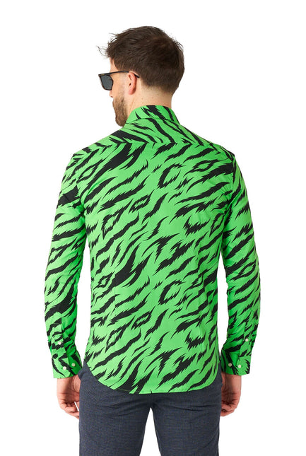 Camisa Verde Tigre Hombre <tc>OppoSuits</tc>