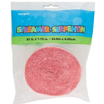 Guirnalda de Crepé Rosa Claro 24m