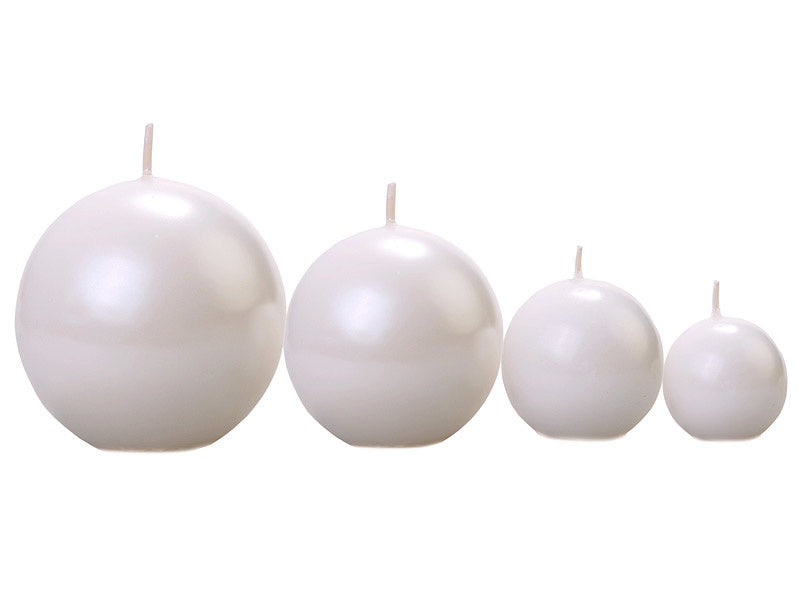 Bola Velas Perla Metálica 6cm 10pcs