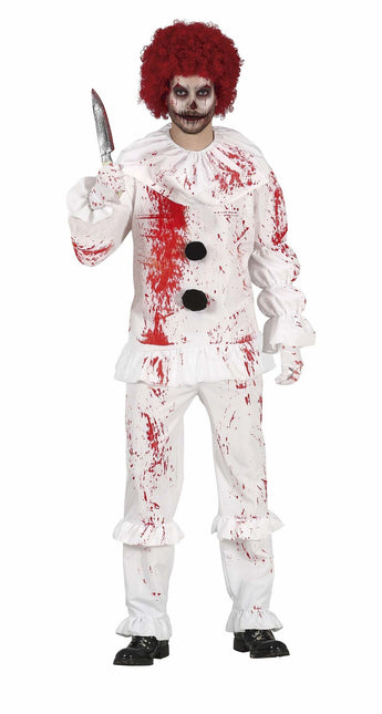 Disfraz de Payaso de Halloween para Hombre Sangriento