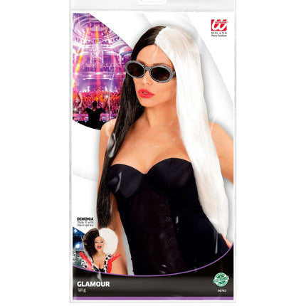 Peluca Blanca Negra