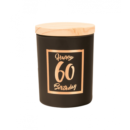 Vela Perfumada 60 Años Negra 8cm