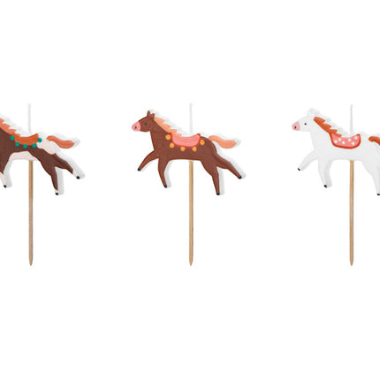 Velas Caballo 6cm 3pcs
