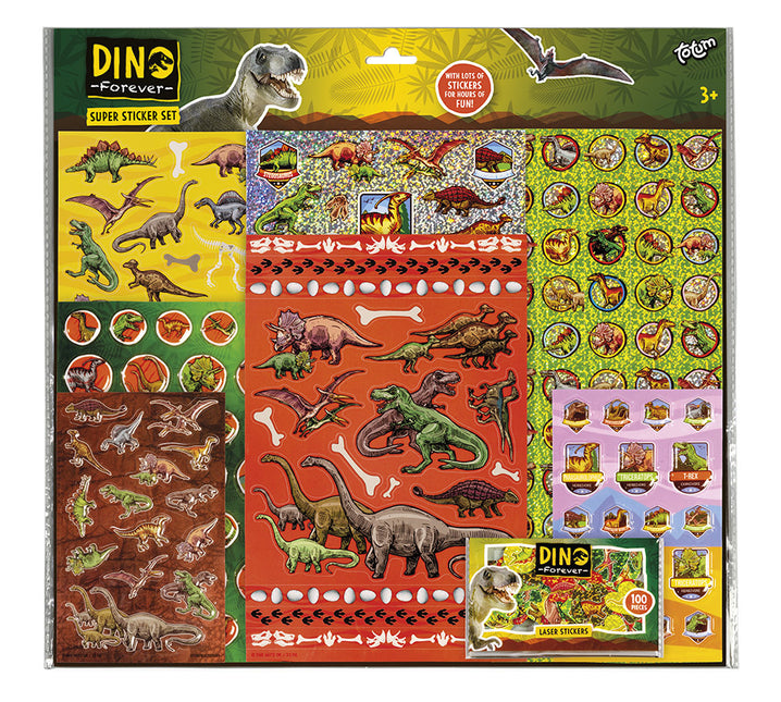 Juego de pegatinas Dino grande