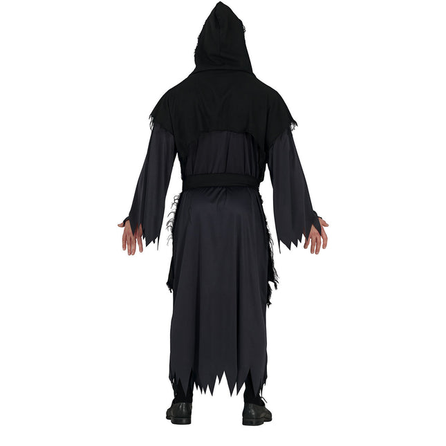 Disfraz Halloween Asesino Hombre Negro L