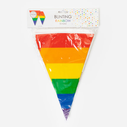 Línea de bandera arco iris 10 m