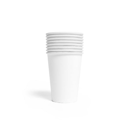 Vasos Blancos Papel 210ml 8ud