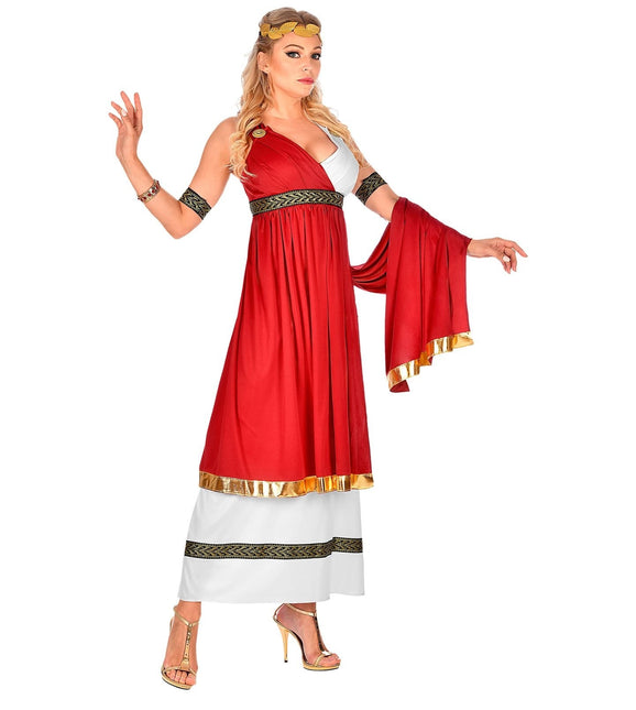 Vestido Rojo Blanco Damas