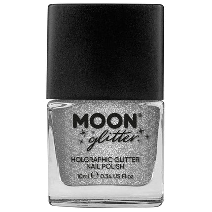 Esmalte de uñas holográfico Moon Glitter Plata 14ml