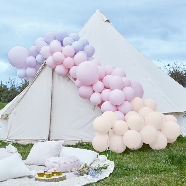 Arco de globo rosa púrpura XL DIY Set