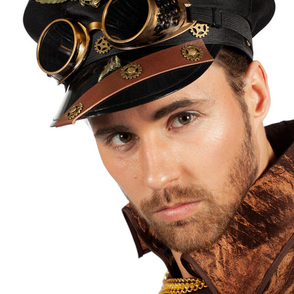 Gorra Steampunk Con Gafas