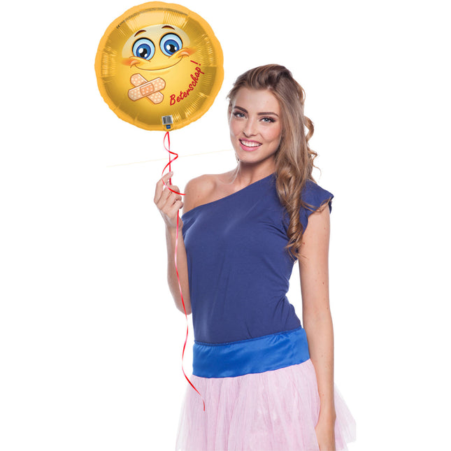 Globo de helio Get Well 45cm vacío