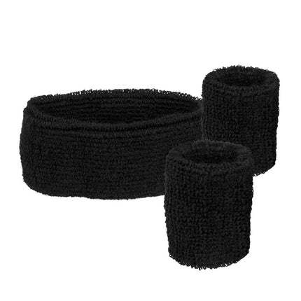 Cintas de sudor Negro 3pcs