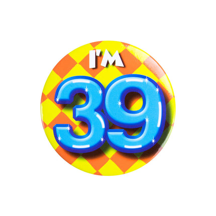 Tengo 39 años Botón 39 5,5cm