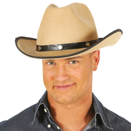 Sombrero de vaquero marrón claro