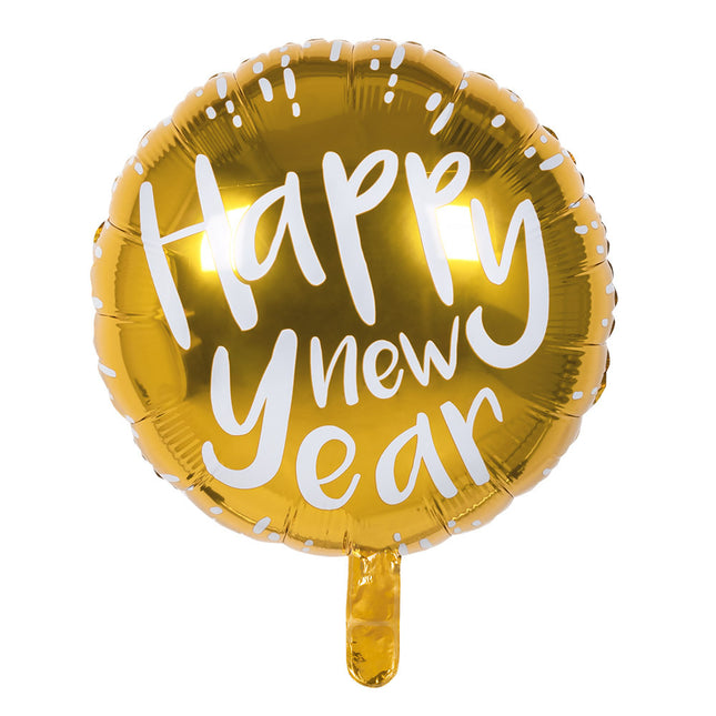 Feliz Año Nuevo Globo de Helio Vacío 45cm