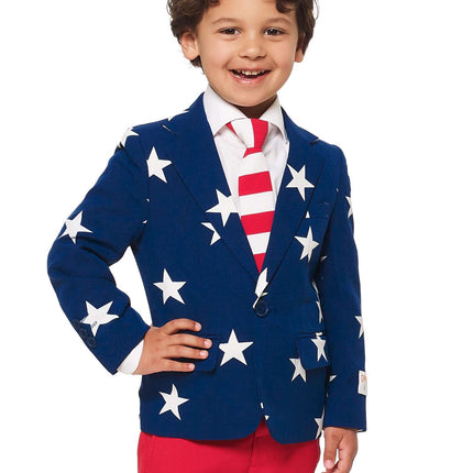 Traje USA Stars Stripes Niño <tc>OppoSuits</tc>