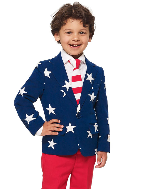 Traje USA Stars Stripes Niño <tc>OppoSuits</tc>