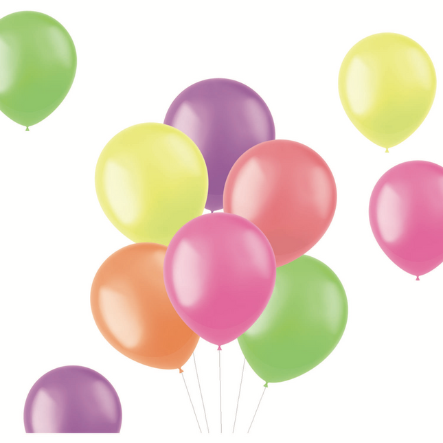 Globos de Colores Neón 30cm 100pcs