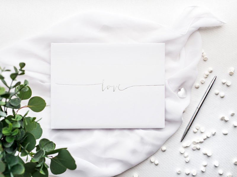 Libro de Visitas Love Blanco 24cm